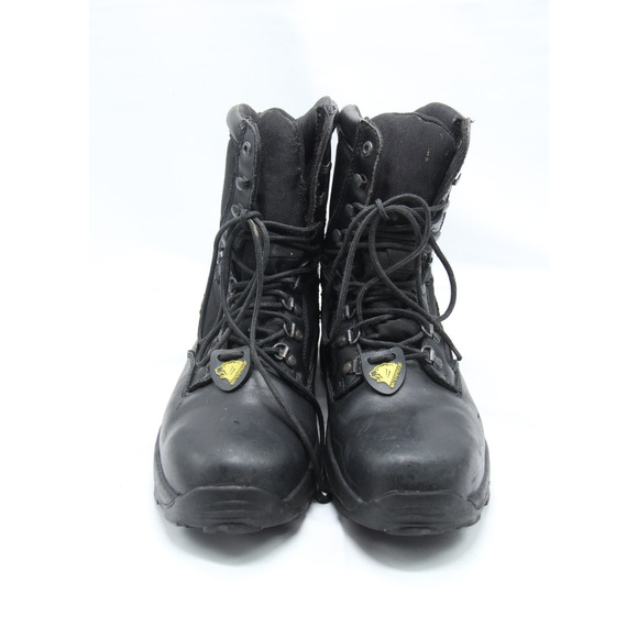 Herman Survivors Commander Military Boots Men’s Size 12 Black Leather Waterproof - Picture 2 of 9